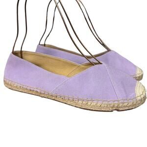 Talbots Light Purple Suede Espadrille Flats